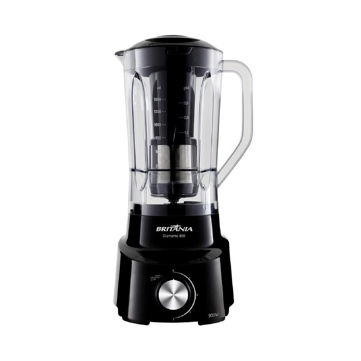 Liquidificador Britânia Diamante 800 4 Velocidades 900W 220V, Preto, large image number