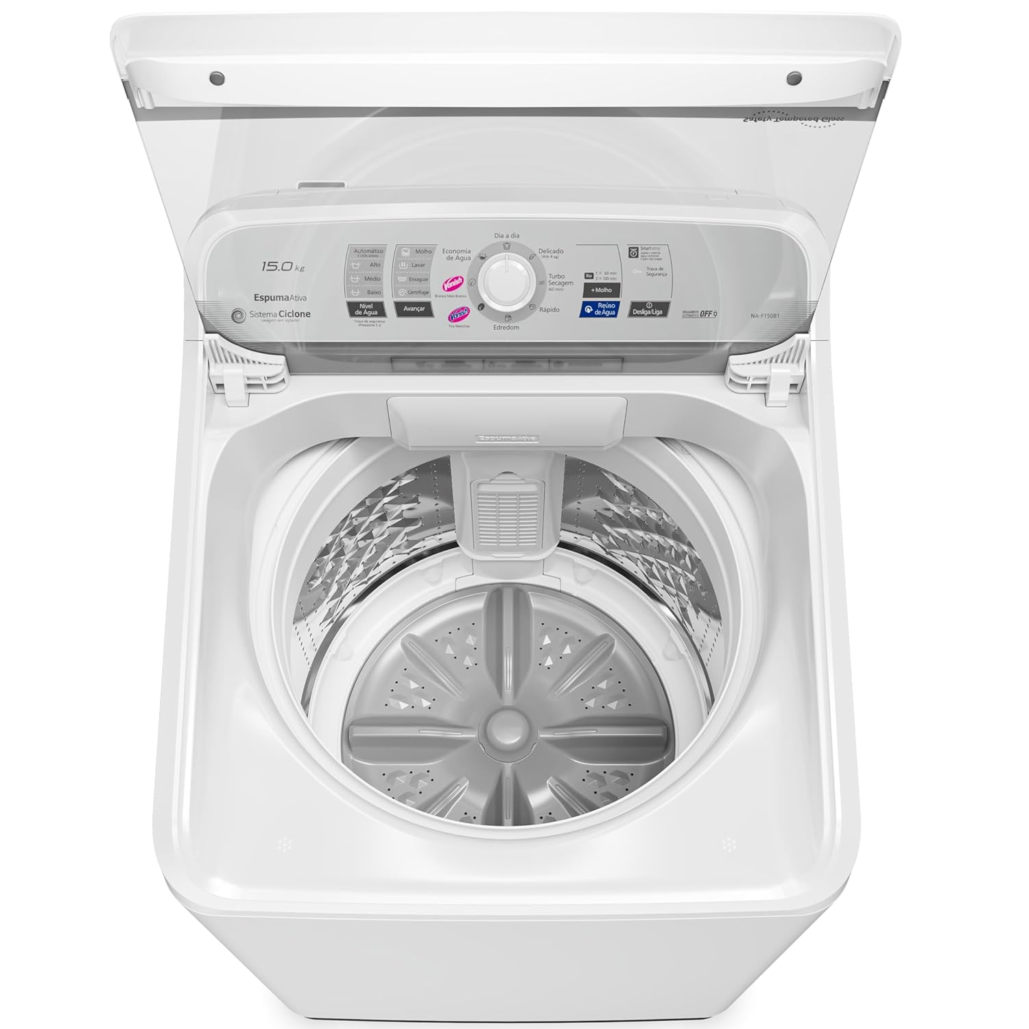 M&aacute;quina de Lavar Roupas Panasonic 15kg 220V NA-F150B1WB Branca, , large image number 4