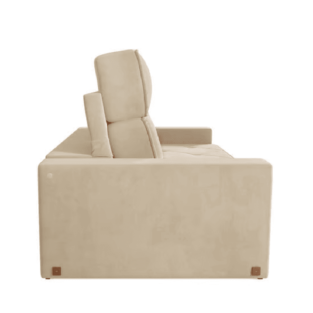 Sof&aacute; 2 Lugares Retr&aacute;til e Reclin&aacute;vel Estrela Arizona, Castor, large image number 2