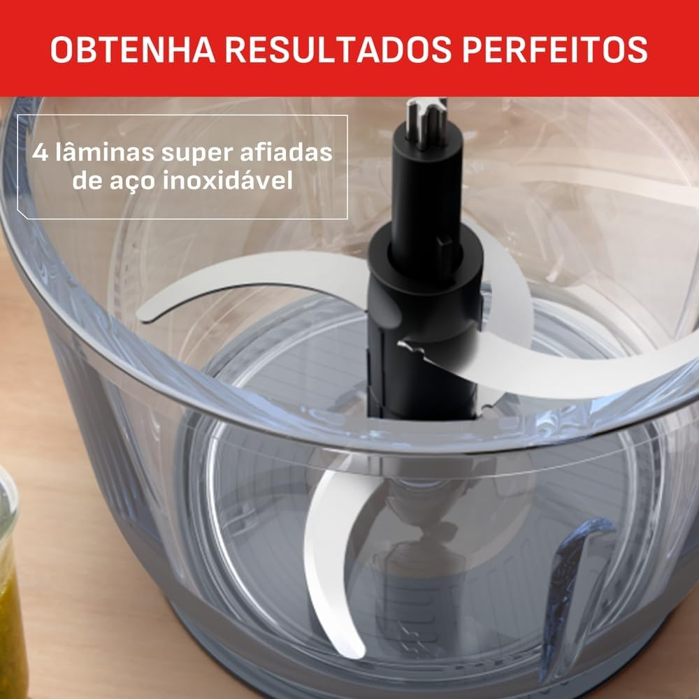 Mini Processador de Alimentos Arno Choppeo CH01 500W Cinza, , large image number 4