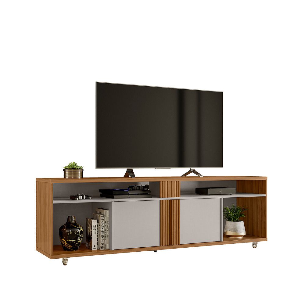 Rack para TV Até 70 Polegadas Freijó/Off White 180cm Notável NT1290