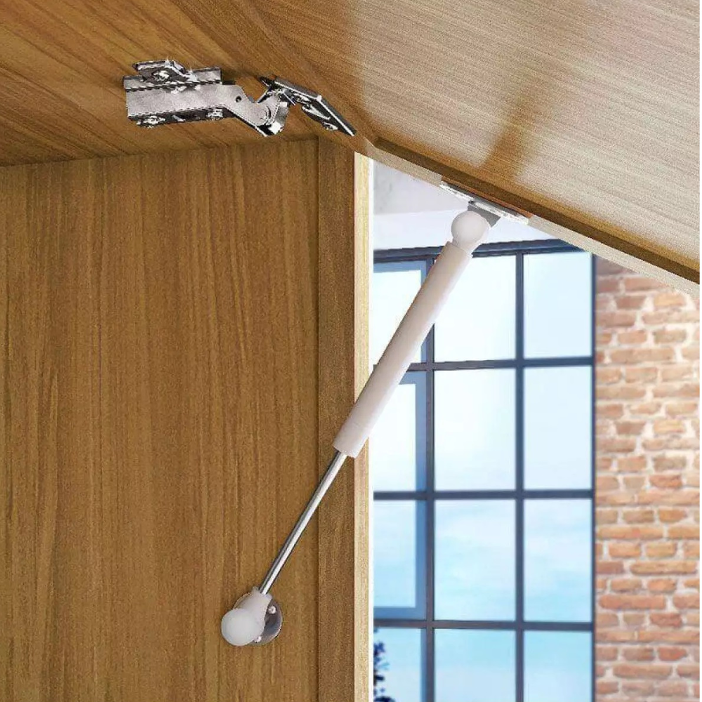 Armário Aéreo de Cozinha 2 Portas 3 Prateleiras MDF 200cm Freijó/Off White Nesher Princesa, , large image number 1