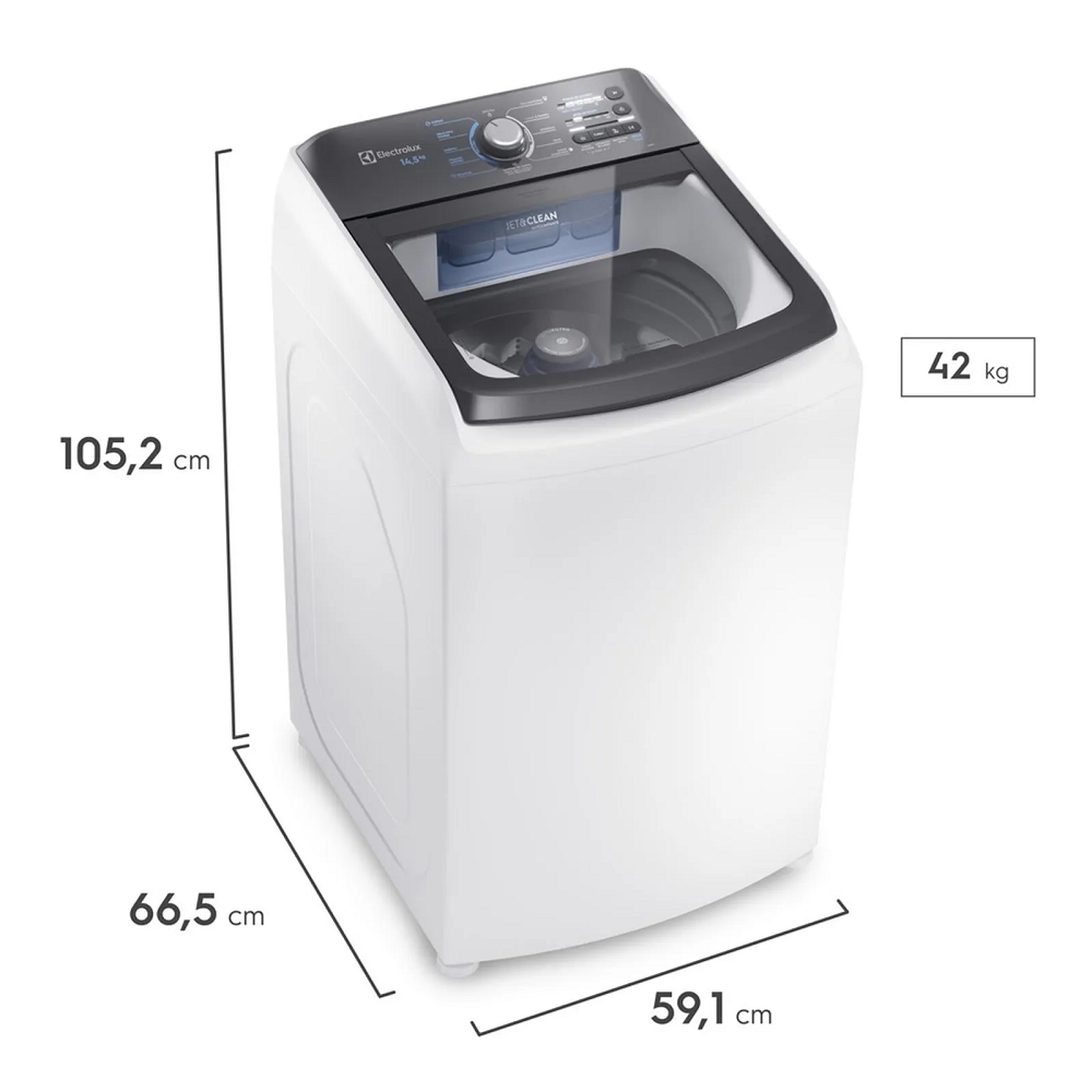 Máquina de Lavar Roupas Electrolux 14,5kg 220V LEE15 Branca, , large image number 6