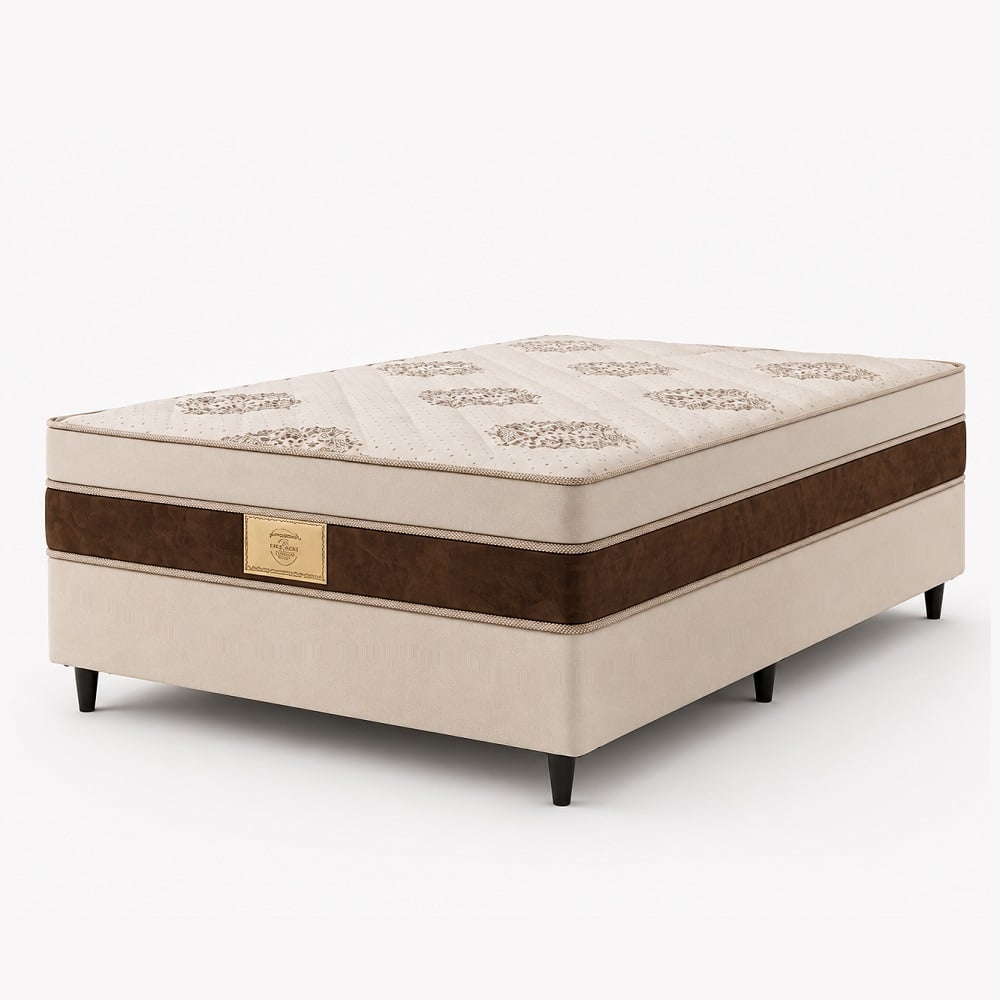 Conjunto Box Casal Espuma AG60 D33 Caza Nobre Zeus 138x188x66cm