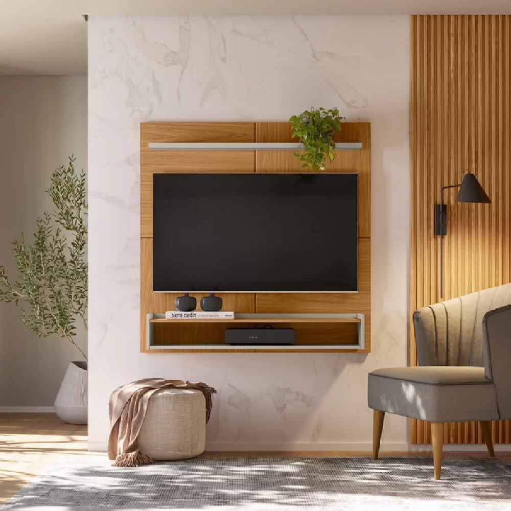 Painel para TV Até 50 Polegadas Nature/Off White Linea Creta, , large image number 0