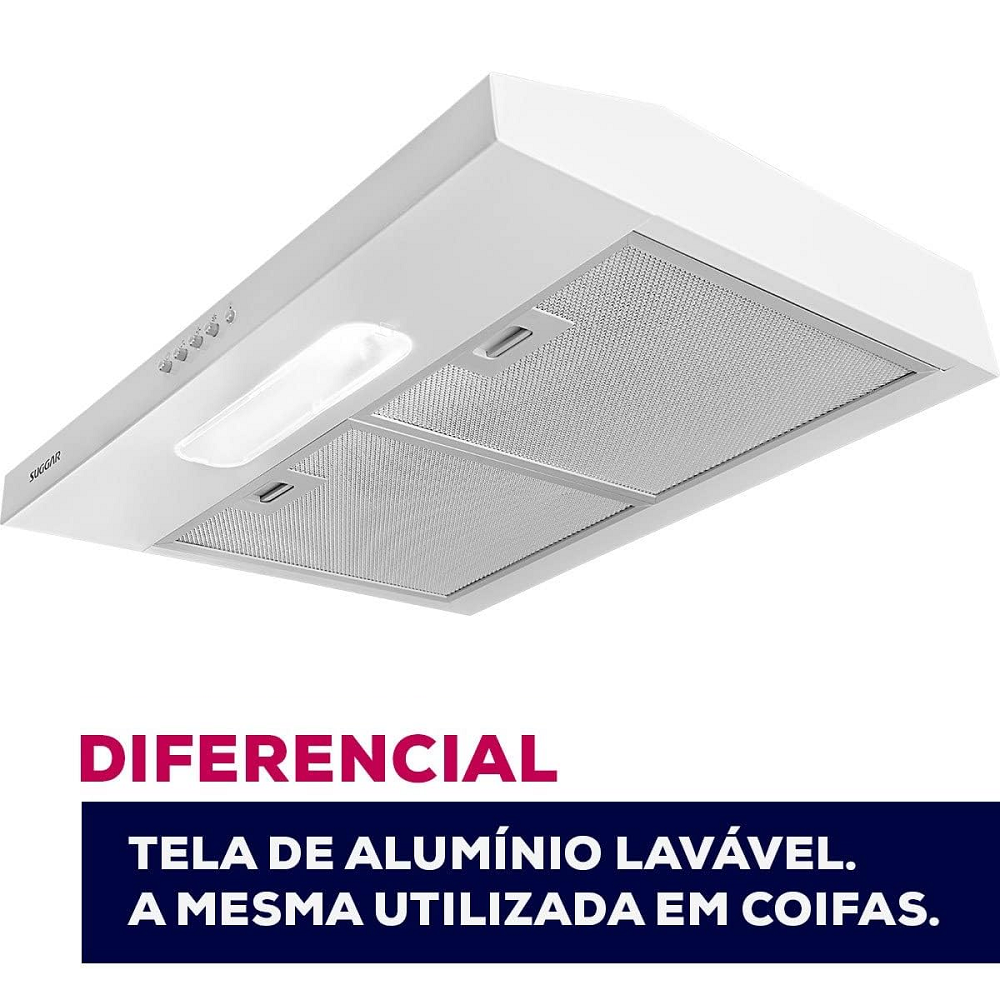 Depurador de Ar Suggar Slim 3 Velocidades DPS162BR 60cm Branco 220V, , large image number 2