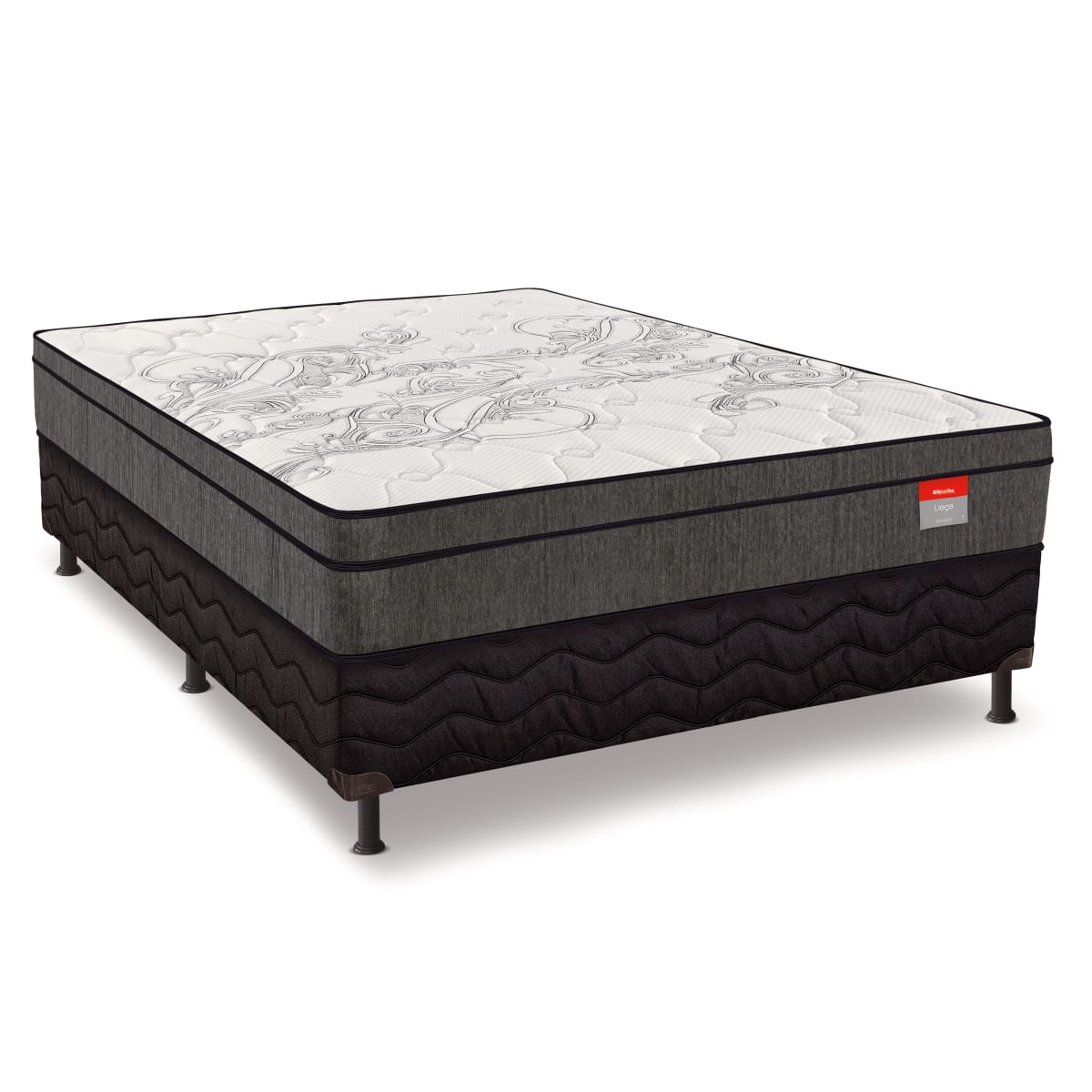 Cama Box Casal Molas Ensacadas Liege 138X188X74 Reconflex